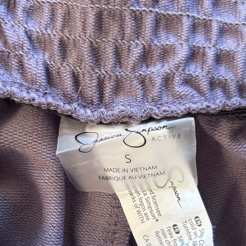 Jessica Simpson Active Purple Wide-Leg Pants - Picture 2 of 2